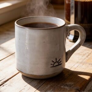 Hearth & Hand Stoneware Sunrise Sunset “Sunshine” Mug
